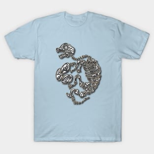 Long Sleep Dino with Eggs #2 (shadow) T-Shirt